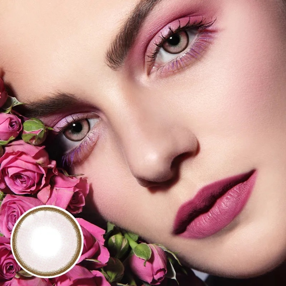 Fashion C0SPLAY COLORED C0NTACTS•EYE ENHANCERS•+0.00•PRETTY IN PINK